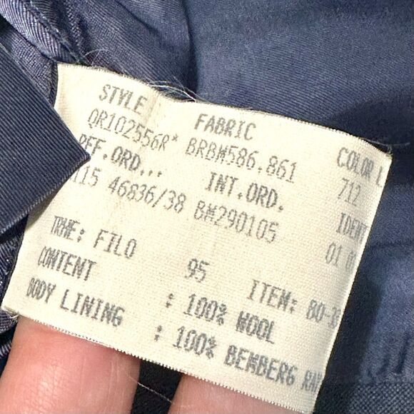 Brooks Brothers 1818 Madison Dark Navy Blazer Vitale Barberis Wool 43R Classic - Picture 13 of 15